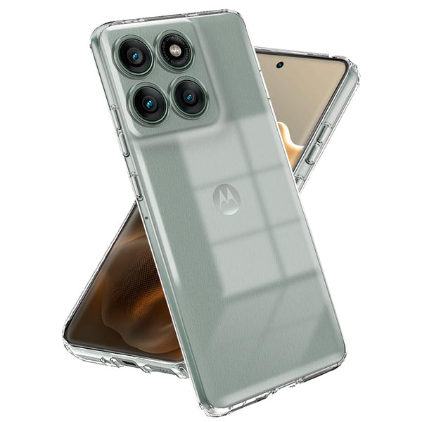Mobielectro Soft Silicon Transparent |Scratch Resistant Clear Case for Moto Edge 60 Pro 5G