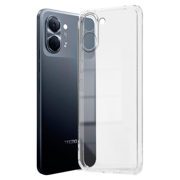 Mobielectro Clear Transparent Shockproof Scratch Resistant Protective Phone Case for Tecno Spark Go 3