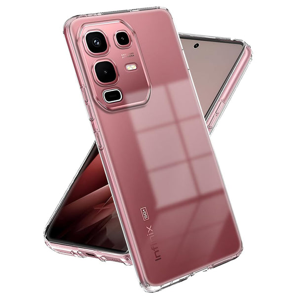 Mobielectro Soft Silicon Transparent |Scratch Resistant Clear Case for Infinix Note 50s 5G