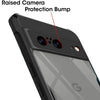 Mobielectro Camera Bump Protection | Slim Stylish 360 Protection Design |Crystal Clear | Shockproof Eagle Back Cover for Pixel 8A - Black
