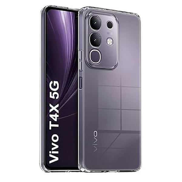 Mobielectro Soft Silicon Transparent |Scratch Resistant Clear Case for IQOO Z10X 5G