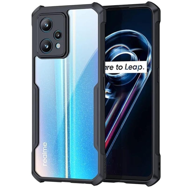 Mobielectro Camera Bump Protection | Slim Stylish 360 Protection Design |Crystal Clear | Shockproof Eagle Back Cover for Realme 9 4G |Realme 9 Pro Plus 5G - Black