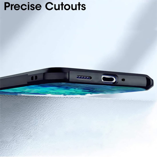 Mobielectro Camera Bump Protection | Slim Stylish 360 Protection Design |Crystal Clear | Shockproof Eagle Back Cover for Samsung S20FE5G - Black
