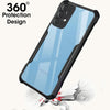 Mobielectro Camera Bump Protection | Slim Stylish 360 Protection Design |Crystal Clear | Shockproof Eagle Back Cover for Samsung A53 - Black