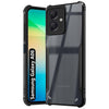 Mobielectro Camera Bump Protection | Slim Stylish 360 Protection Design |Crystal Clear | Shockproof Eagle Back Cover for Samsung A06 - Black
