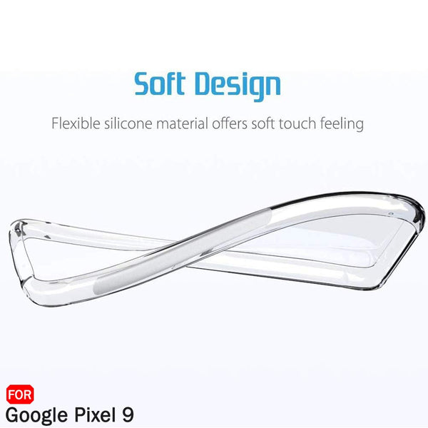Mobielectro Soft Silicon Transparent |Scratch Resistant Clear Case for Pixel 9 5G