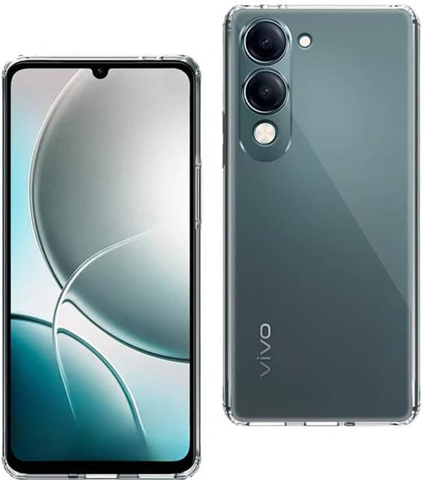 Mobielectro Soft Silicon Transparent |Scratch Resistant Clear Case for Vivo T4 Lite