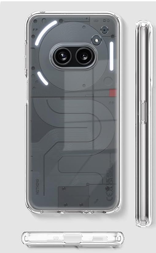 Mobielectro Clear Transparent Shockproof Scratch Resistant Protective Phone Case for Nothing Phone 2A 5G