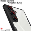 Mobielectro Camera Bump Protection | Slim Stylish 360 Protection Design |Crystal Clear | Shockproof Eagle Back Cover for Samsung S25 - Black