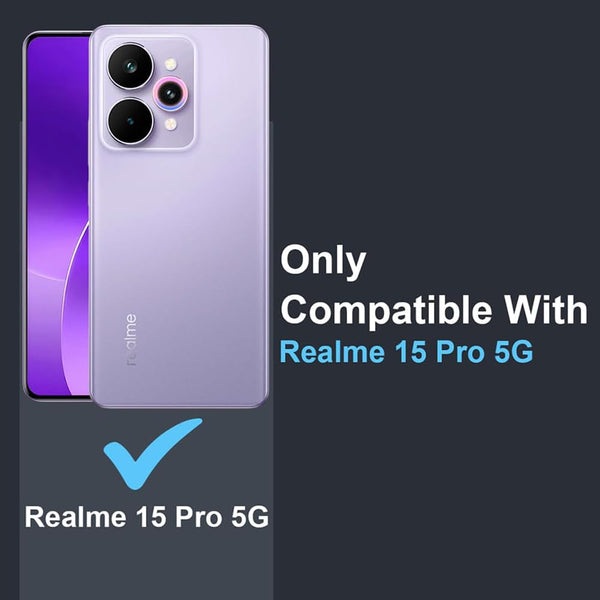 Mobielectro Clear Transparent Shockproof Scratch Resistant Protective Phone Case for Realme 15 Pro 5G