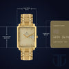Regalia Quartz Analog with Day and Date Champagne Dial Gold Stainless Steel Strap watch for Men