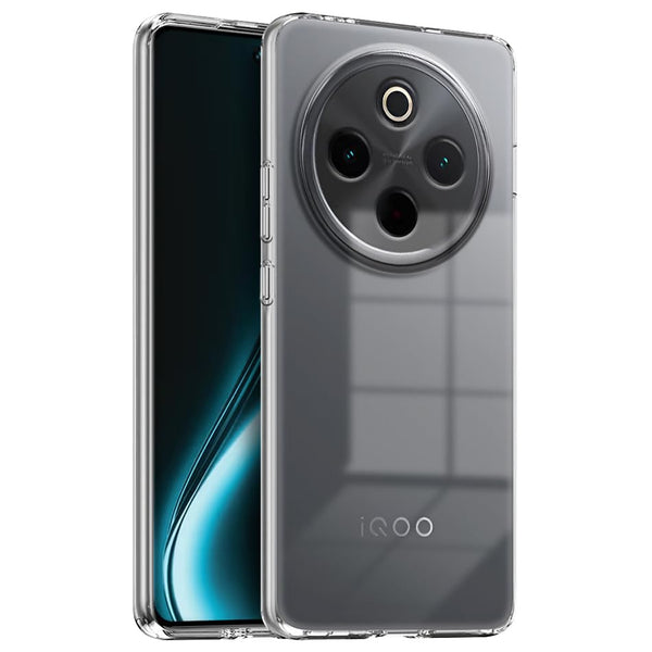 Mobielectro Soft Silicon Transparent |Scratch Resistant Clear Case for IQOO Z10 5G