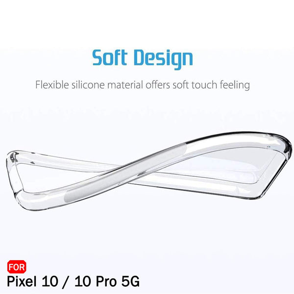 Mobielectro Clear Transparent Shockproof Scratch Resistant Protective Phone Case for Pixel 10