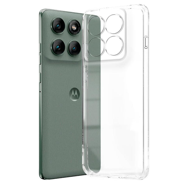 Mobielectro Soft Silicon Transparent |Scratch Resistant Clear Case for Moto Edge 60 Pro 5G