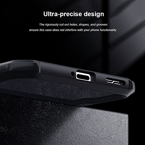 Mobielectro Camera Bump Protection | Slim Stylish 360 Protection Design |Crystal Clear | Shockproof Eagle Back Cover for Mi POCO F3 GT - Black