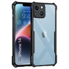 Mobielectro Camera Bump Protection | Slim Stylish 360 Protection Design |Crystal Clear | Shockproof Eagle Back Cover for iPhone 14 Plus- Black