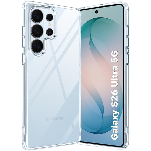 Mobielectro Clear Transparent Shockproof Scratch Resistant Protective Phone Case for Samsung S26 Ultra