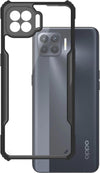Mobielectro Camera Bump Protection | Slim Stylish 360 Protection Design |Crystal Clear | Shockproof Eagle Back Cover for Oppo F17 Pro - Black