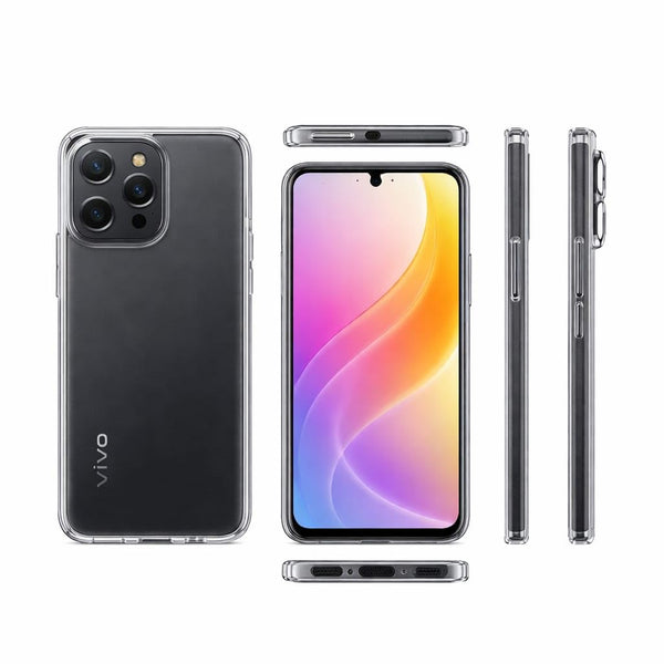 Mobielectro Clear Transparent Shockproof Scratch Resistant Protective Phone Case for Vivo V70