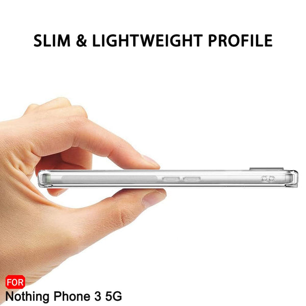 Mobielectro Clear Transparent Shockproof Scratch Resistant Protective Phone Case for Nothing Phone 3 5G