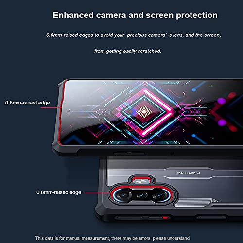 Mobielectro Camera Bump Protection | Slim Stylish 360 Protection Design |Crystal Clear | Shockproof Eagle Back Cover for Mi POCO F3 GT - Black
