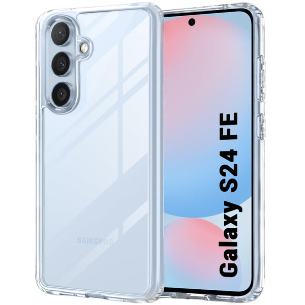 Mobielectro Soft Silicon Transparent |Scratch Resistant Clear Case for Samsung S24 FE 5G