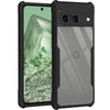 Mobielectro Camera Bump Protection | Slim Stylish 360 Protection Design |Crystal Clear | Shockproof Eagle Back Cover for Pixel 8A - Black