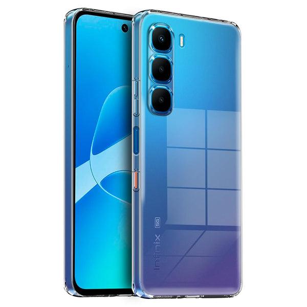 Mobielectro Clear Transparent Shockproof Scratch Resistant Protective Phone Case for Infinix Hot 60 5G