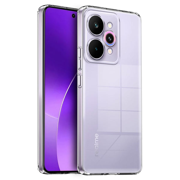 Mobielectro Soft Silicon Transparent |Scratch Resistant Clear Case for Realme 15 5G