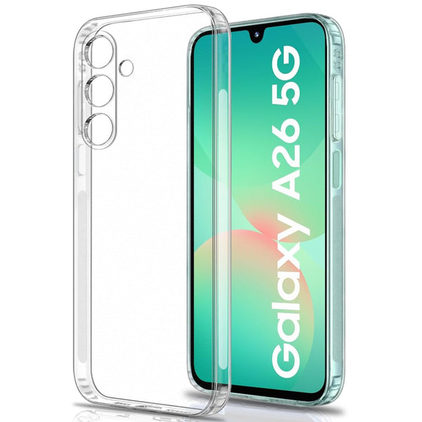 Mobielectro Clear Transparent Shockproof Scratch Resistant Protective Phone Case for Samsung A26 5G