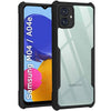 Mobielectro Camera Bump Protection | Slim Stylish 360 Protection Design |Crystal Clear | Shockproof Eagle Back Cover for Samsung A04E|M04 - Black