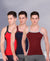 T.T. Men DesignerGym Vest Pack Of 3 Maroon-Grey -Navy-Maroon -Red-Black