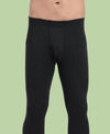 T.T. Men Regular Fit Cotton Rich With Elastomeric Finish Thermal Trouser Pack Of 5-Black