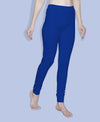 T.T. Women Solid Chudidar Cotton Lycra Cool Leggings -Indigo - Brinjal( Free Size)