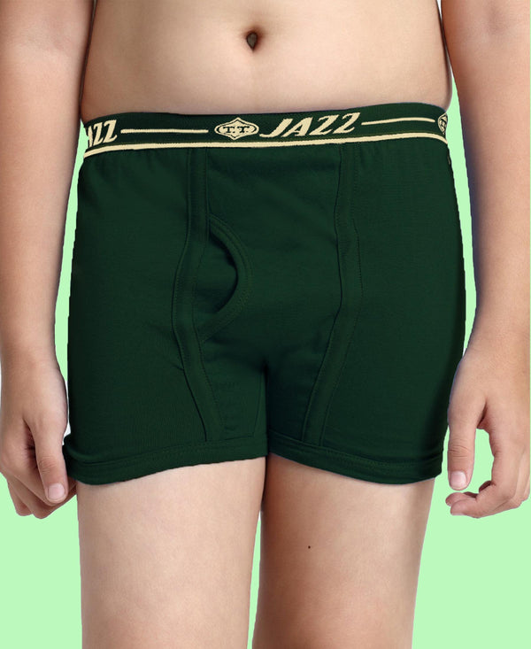 T.T. Boys |Regular Fit|Breathable & Soft Innerwear|Front Open Kids Trunks| Pure Cotton |Jazz Fine Long Top Elastic Trunks|Boys Trunks Pack Of 3
