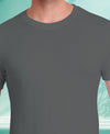 T.T. Poly Men Solid Grey Quick-Dry Tshirt