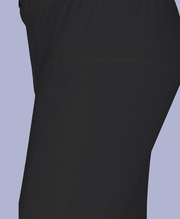 T.T. Women Solid Chudidar Cotton Lycra Cool Leggings -Black