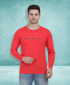 HiFlyers Men Coral Regular Fit Printed Round Neck T-Shirt