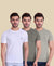 T.T. Cool Men T-Shirts Pack Of 3 White-Charcoal Mã©Lange-Grey Mã©Lange