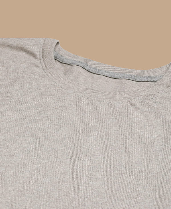 T.T. Men’S Organic Cotton T-Shirt|Melange Slim Fit Tees For Men | Round Neck|Regular Fit|Anti-Bacterial & Lightweight | Ideal For Gym/Sports Activities|Brown