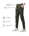 T.T. Men|Cotton Trackpant With Zipper Pocket|Regular Fit|Elastic Waist With Drawstring, Ultra Soft Stretch Fabric – Gym, Sports & Casual Wear With Side Piping||Olive