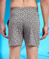 T.T. Men Regular Fit Cotton Polyster Printed Short With Zip Pocket Pack Of 1-Grey Anchor