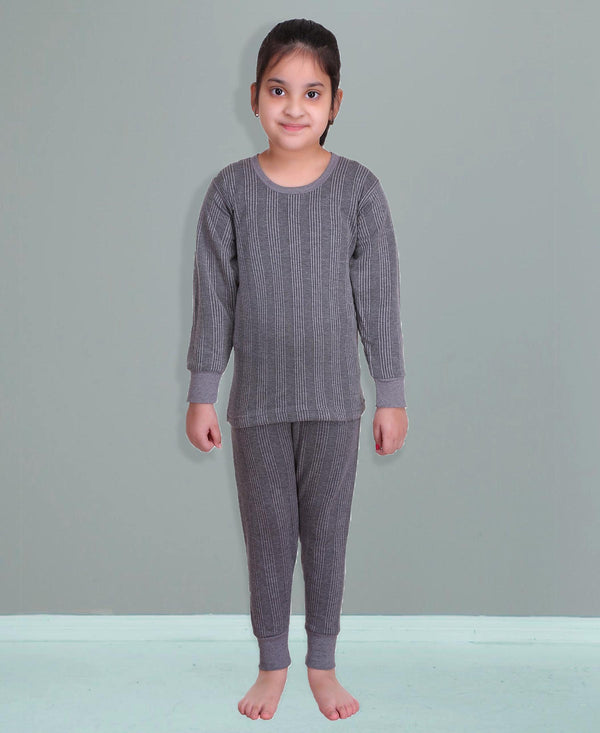 T.T. Elite Kids Light Weight Thermal Set With Polyfill Sandwich Technology - Anthra Melange