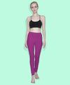 T.T. Women Solid Chudidar Cotton Lycra Cool Leggings -Bright Rane - Burgandy( Free Size)