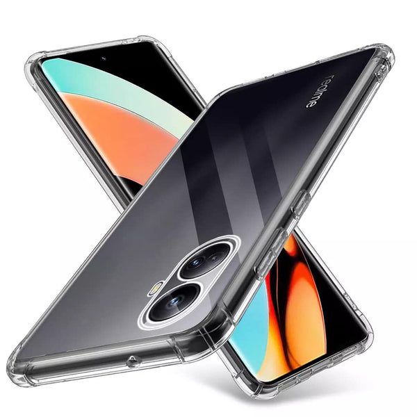 Mobielectro Clear Transparent Shockproof Scratch Resistant Protective Phone Case for Realme 10 Pro Plus