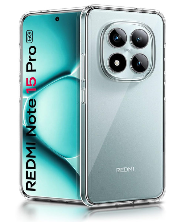 Mobielectro Clear Transparent Shockproof Scratch Resistant Protective Phone Case for Redmi Note 15 Pro