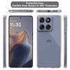 Mobielectro Soft Silicon Transparent |Scratch Resistant Clear Case for Moto Edge 60 Fusion 5G