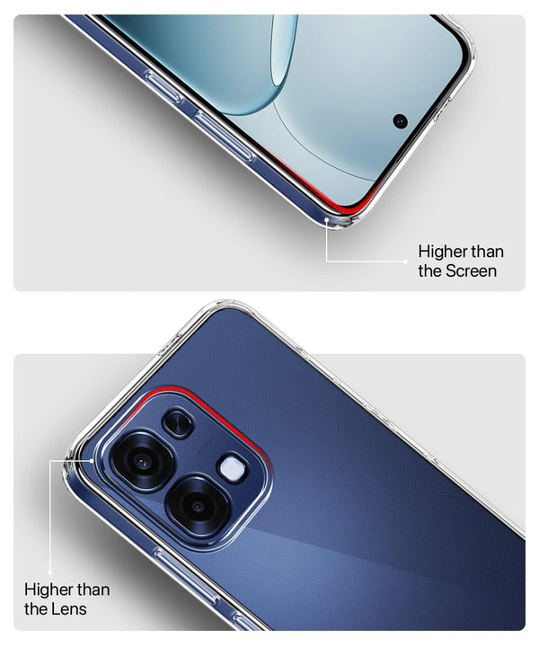 Mobielectro Clear Transparent Shockproof Scratch Resistant Protective Phone Case for Oppo F31 5G
