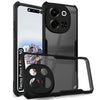 Mobielectro Camera Bump Protection | Slim Stylish 360 Protection Design |Crystal Clear | Shockproof Eagle Back Cover for Tecno Pova 6 NEO 5G - Black