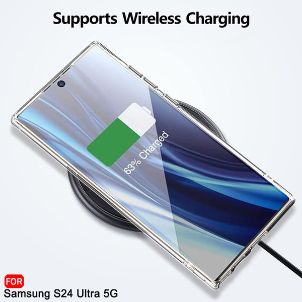 Mobielectro Soft Silicon Transparent |Scratch Resistant Clear Case for Samsung S24 Ultra 5G